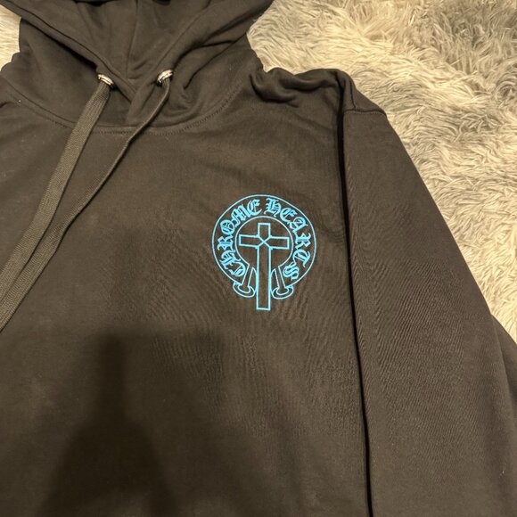 Chrome Hearts Mapplethorpe Black/Blue Hoodie Men’s Size Medium or Large - Picture 3 of 6